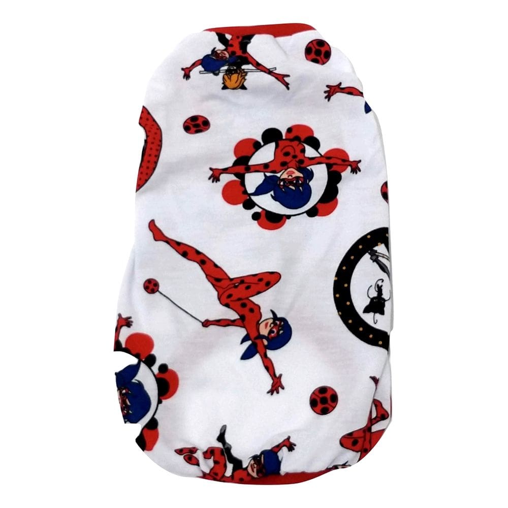 Camiseta Estampa do Personagem Miraculosas branca Tamanho M