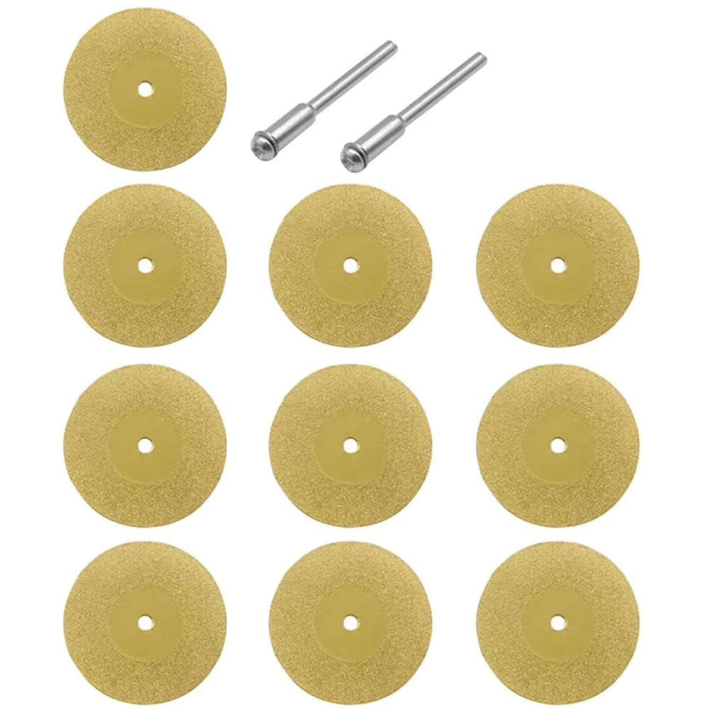 Jogo 10 Disco De Corte 30Mm Diamantado Titânio Para Retífica