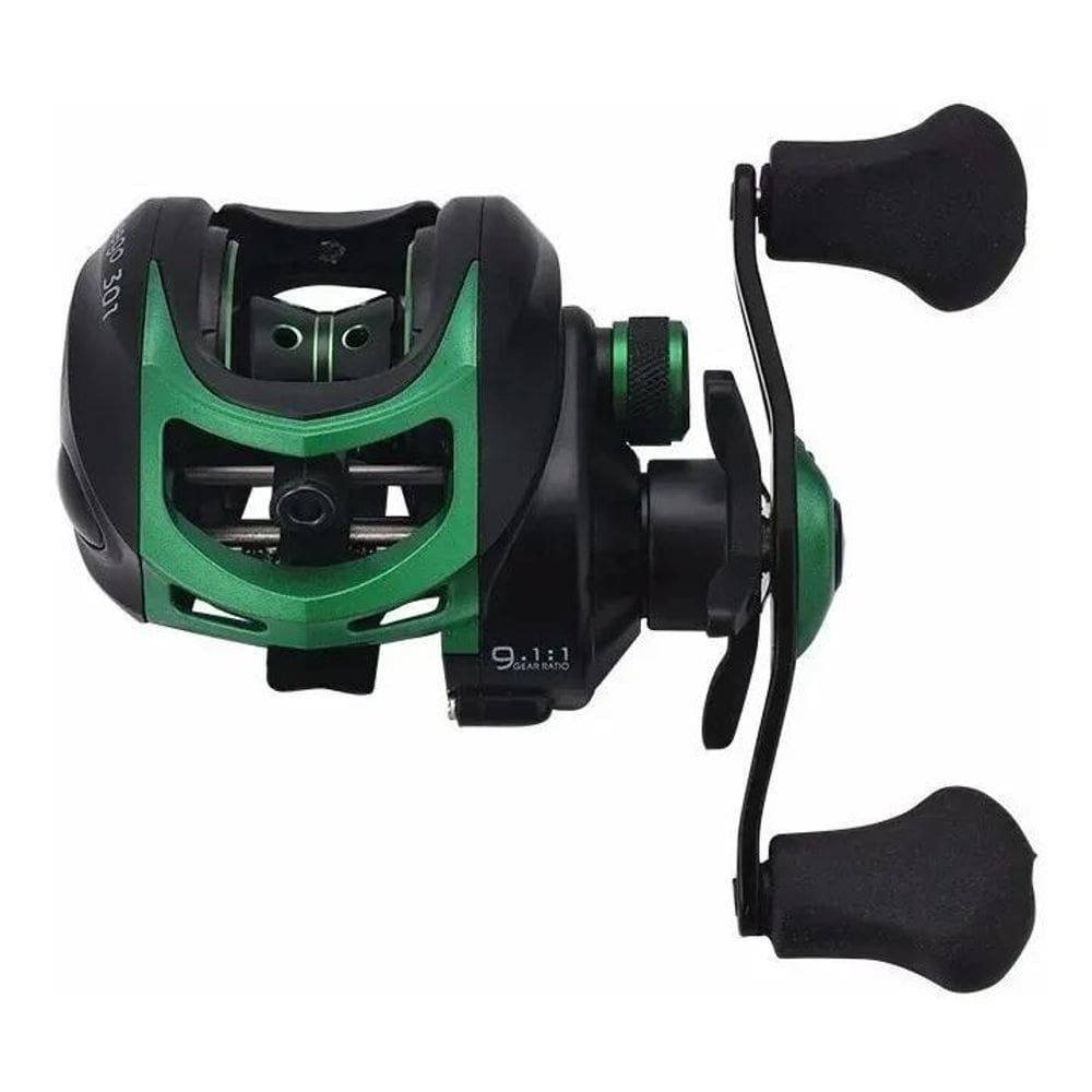2X Carretel Carretilha Lizard Meego 301 Direito Color Preto