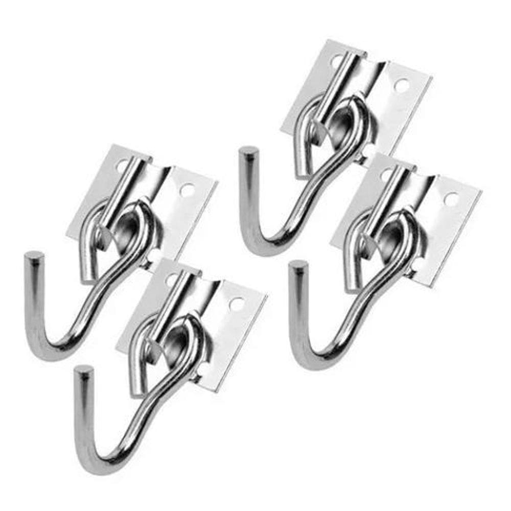 2X 4 Ganchos De Rede 250Kg Reforçado 3/16 Com Parafuso E Buc