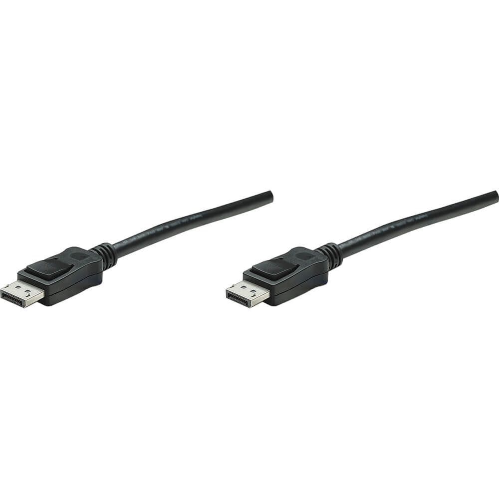 Cabo de monitor DisplayPort MANHATTAN 2m com resolução de até 1080p