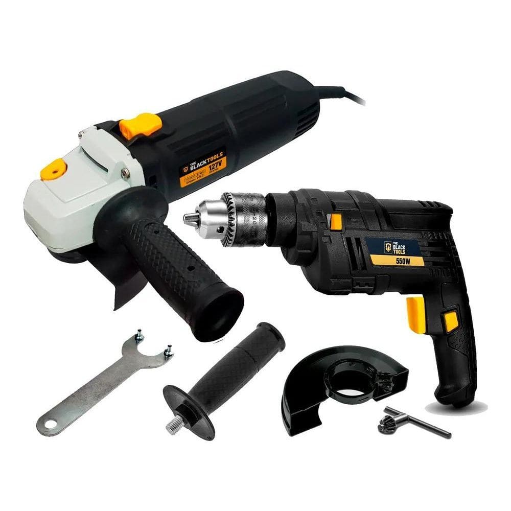 Esmerilhadeira Angular 780W + Furadeira De Impacto 550W 110V
