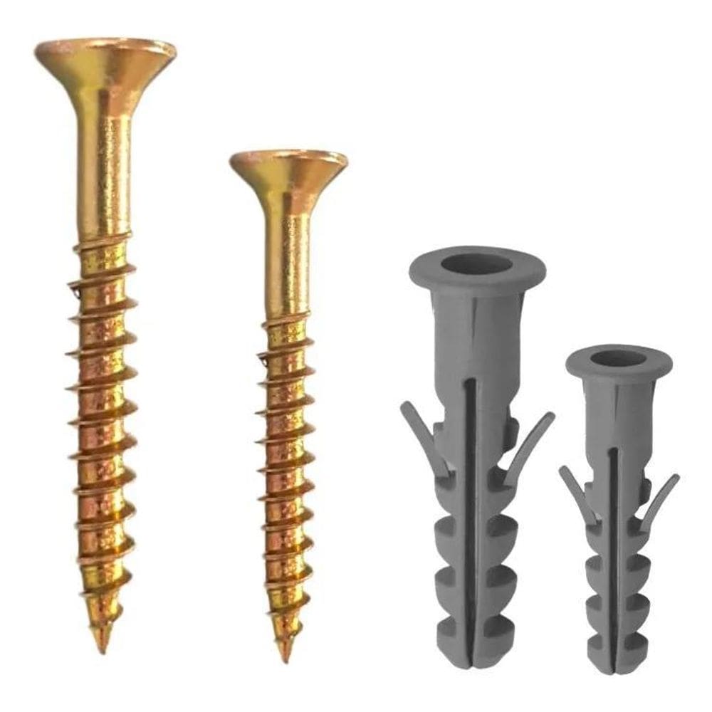 2X Kit Parafuso + Bucha Com Anel 6Mm 8Mm - 600 Peças