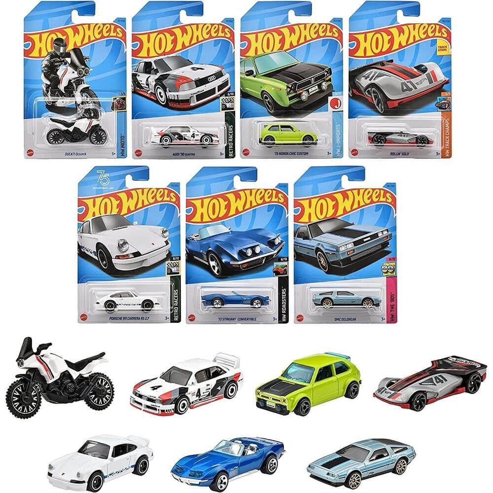 Carros de brinquedo Mattel Hot Wheels Worldwide Collection em escala 1:64
