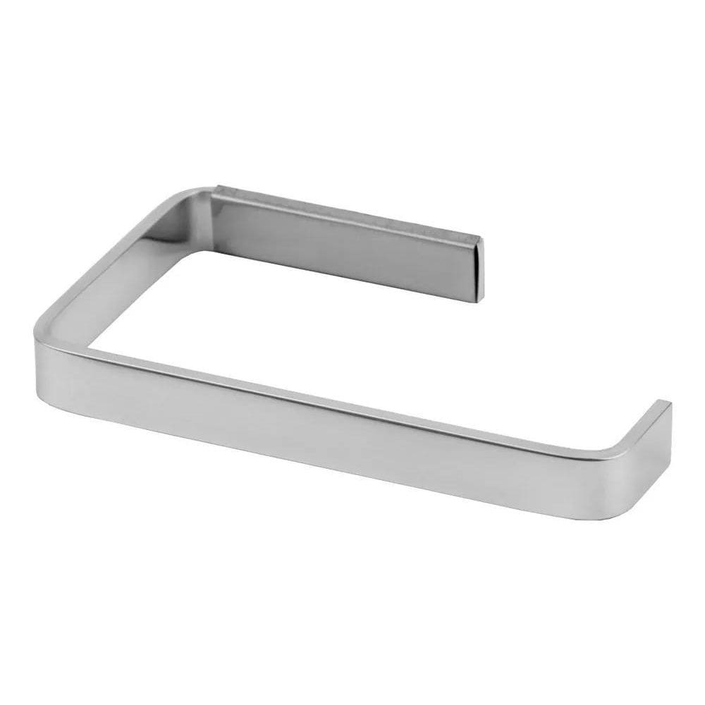 2X Papeleira Inox Quadrada Croma Porta Papel Higiênico Banhe