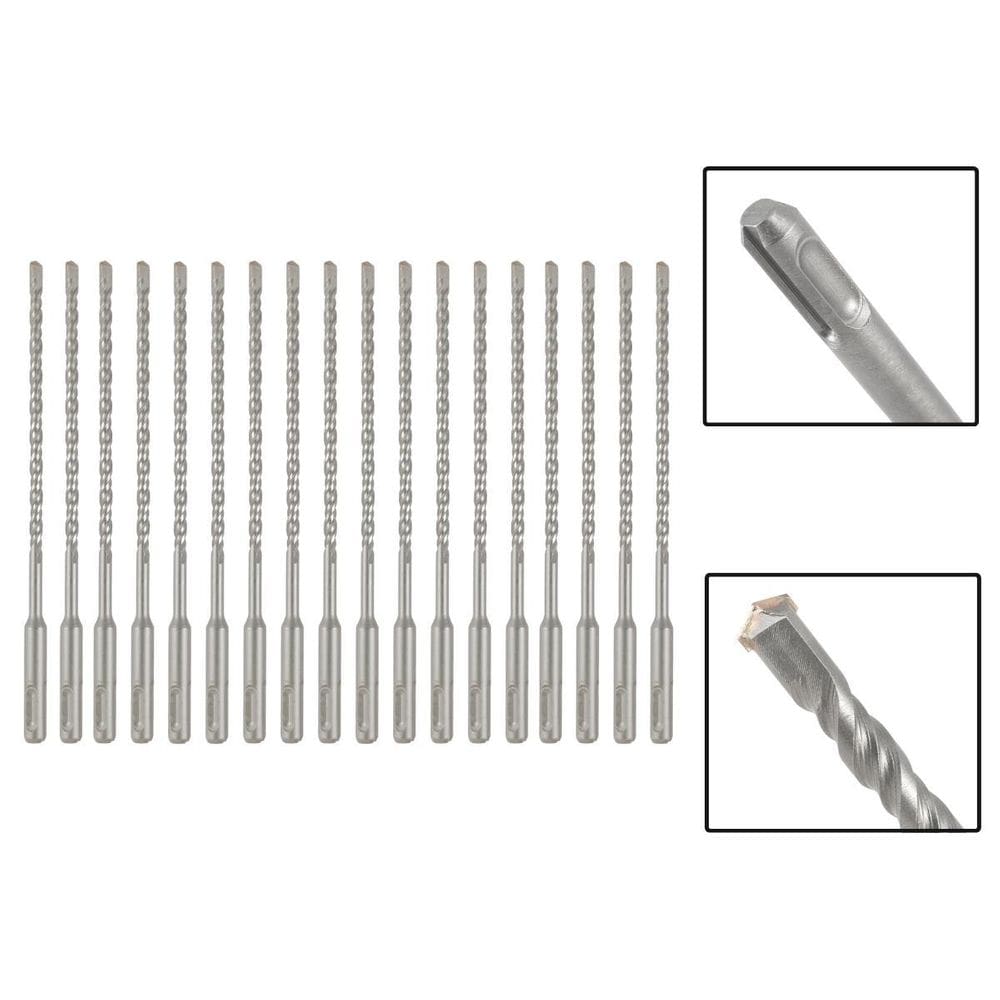 Jogo 18 Brocas Sds Plus 8X310 Mm Aço Carbono Tungstênio