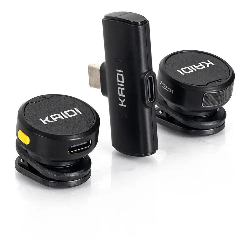 2X Microfone Lapela Tipo-C Smartphone Podcast Entrevista Kmf