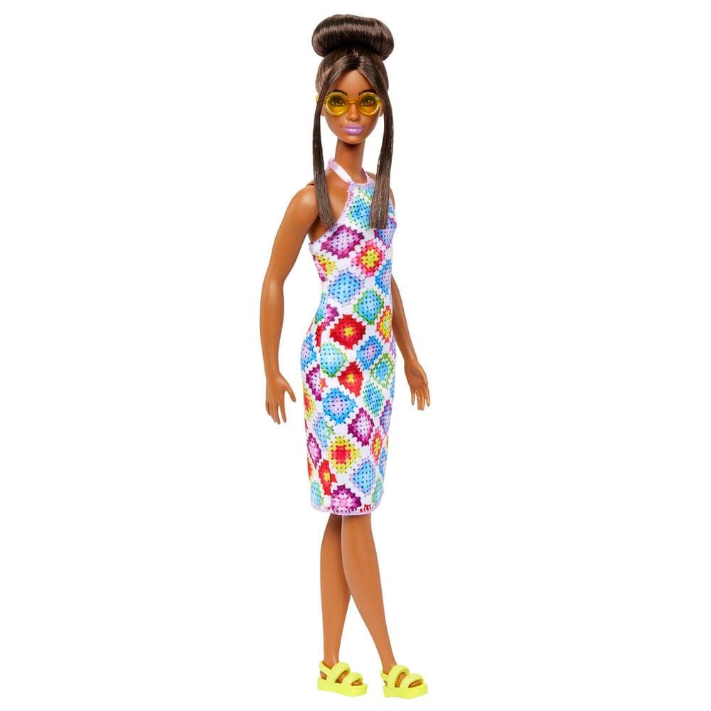 Boneca fashion Barbie Fashionistas #210 com cabelo castanho