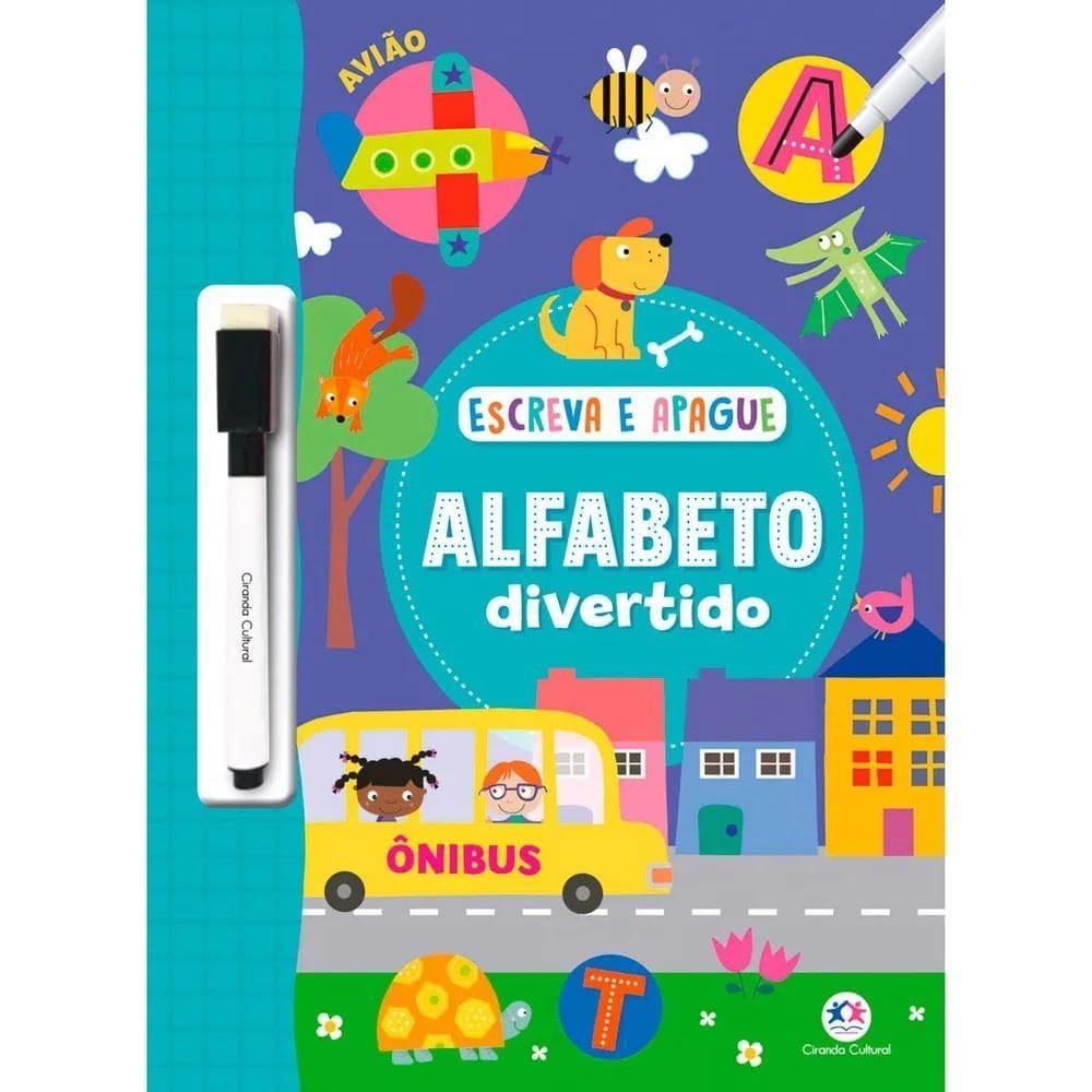 Livro Escreva E Apague Ciranda Cultural Com Caneta