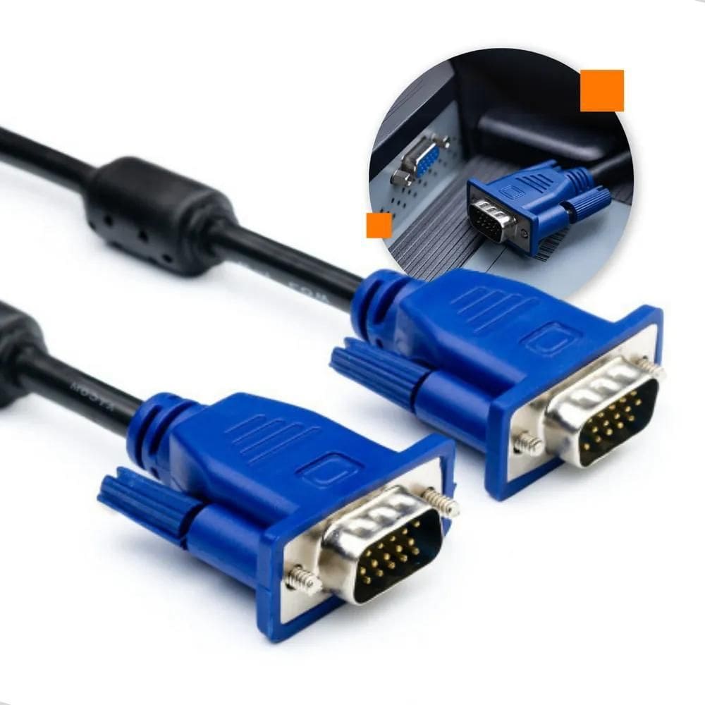 Polaris Shop Fio Cabo Vga 1.8M Metros Para Monitor Projetor