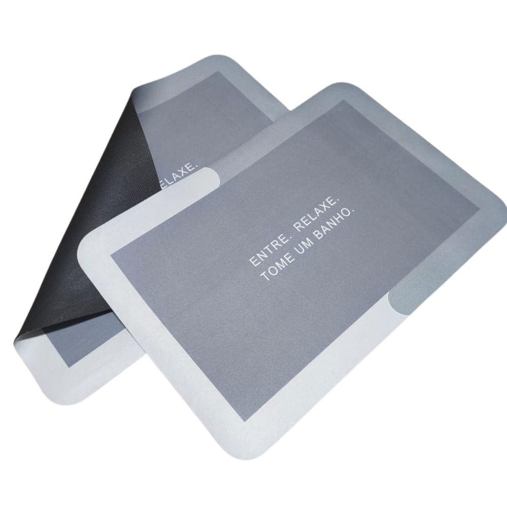 Kit 2 Tapetes Antiderrapante Box Banheiro Seguro Impermeável