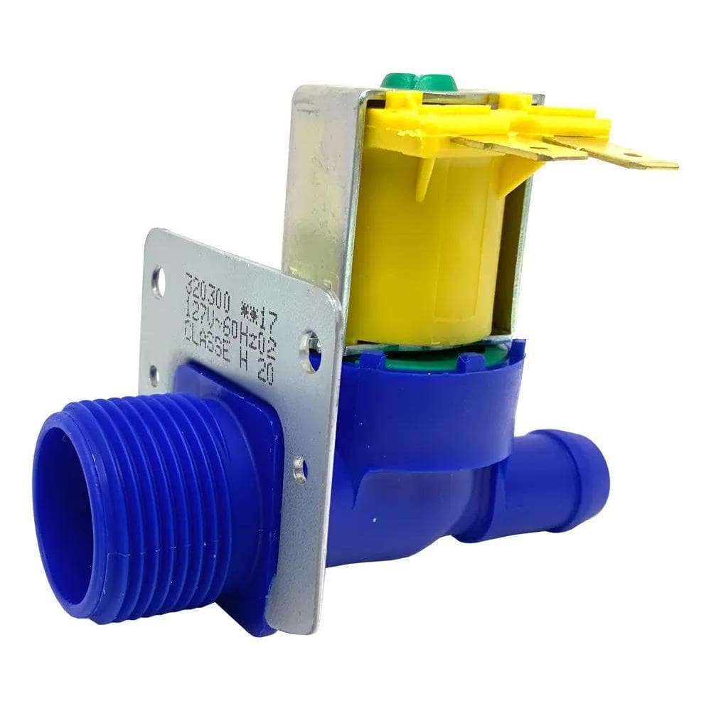 2X Valvula Solenoide Simples Entrada Agua Com Suporte 127V 2