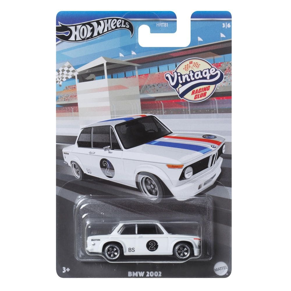 Carro fundido Hot Wheels BMW 2002 Vintage Racing Club 3/6