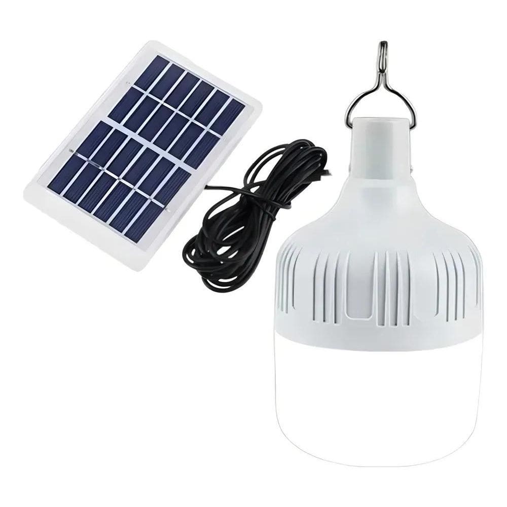 2X Luminária Placa Solar Portátil Lâmpada Camping Recarregáv