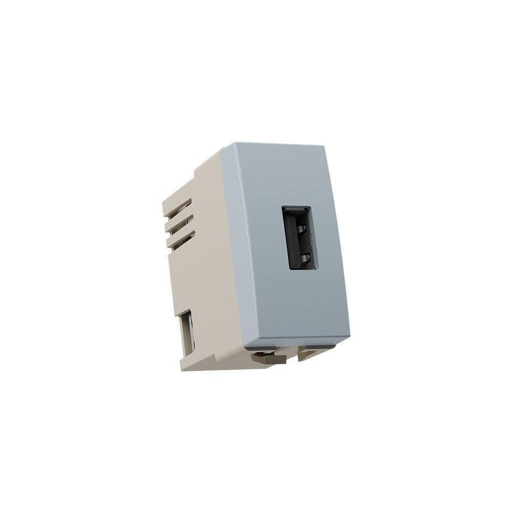 Módulo Tomada Carregador Usb-A Margirius Sleek Colors 2A 10W