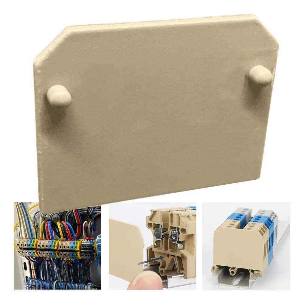 2X Tampa Borne Sak 2,5Mm Bege - 10Un