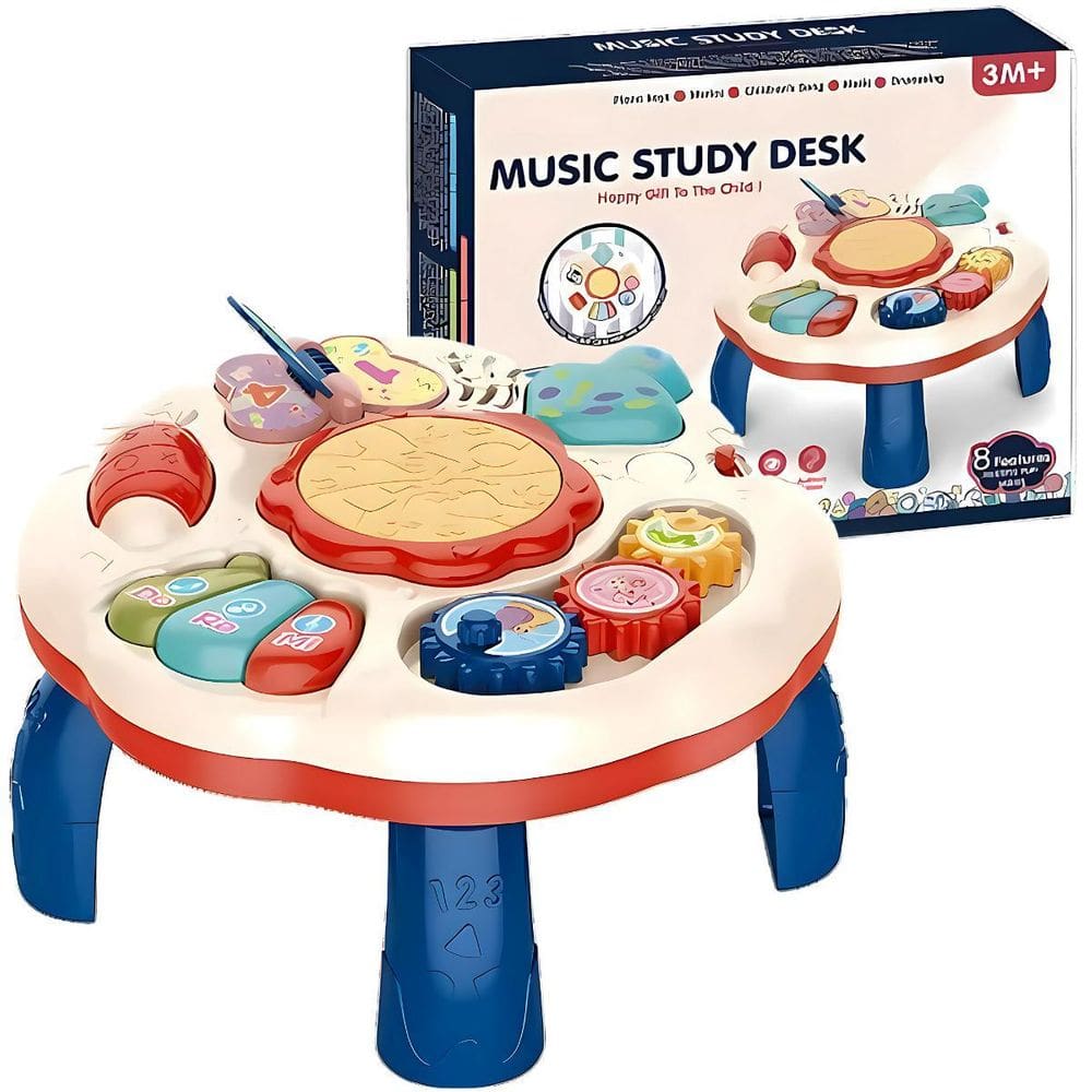 Mesa Eletrônica Infantil Multifuncional Luz E Som Castela