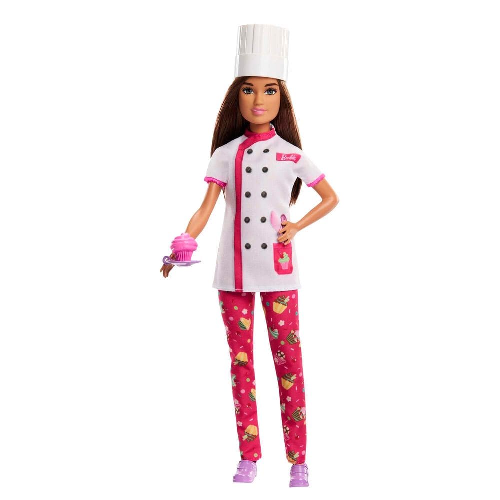 Boneca de moda: Barbie Careers, confeiteira com roupa de panificação