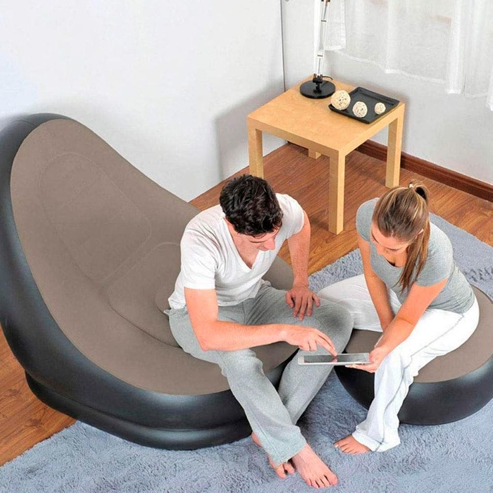 Sofá Inflável Relaxante Para Usar Na Viagem
