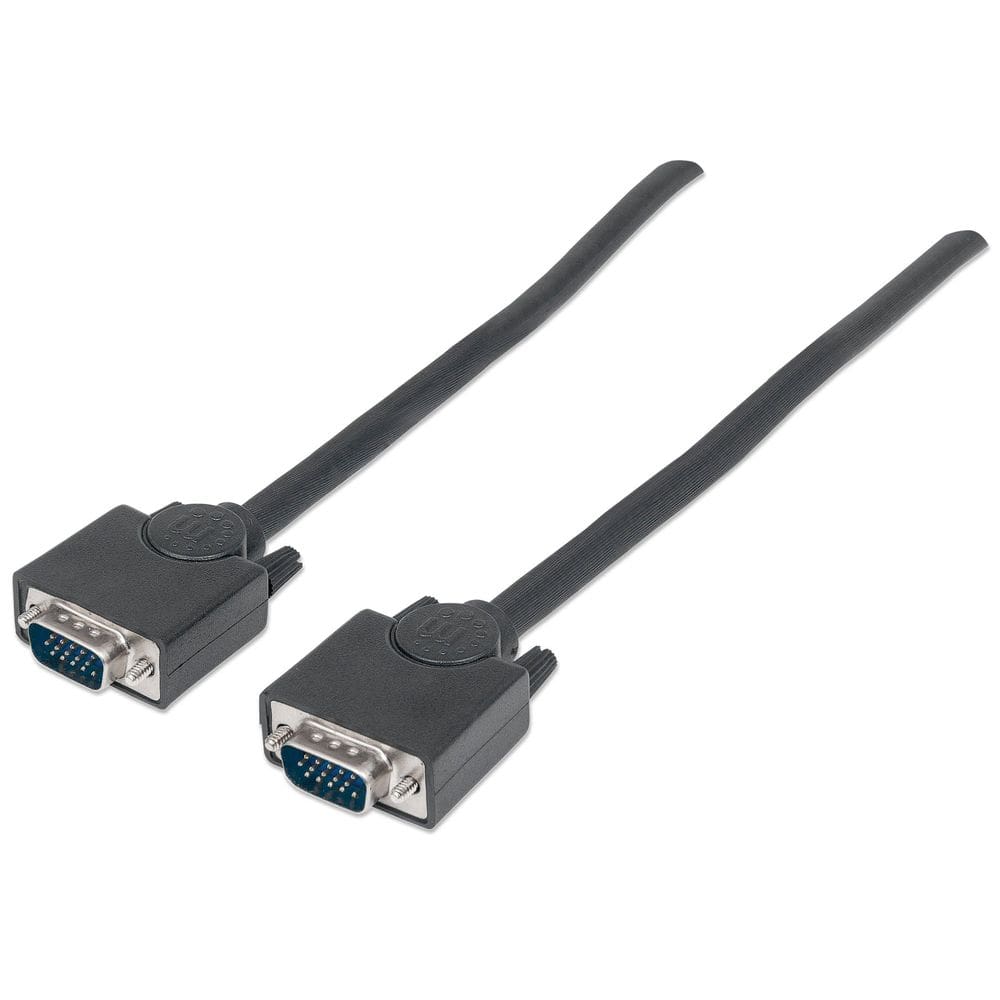 Cabo de monitor Manhattan SVGA HD15 macho para HD15 macho preto