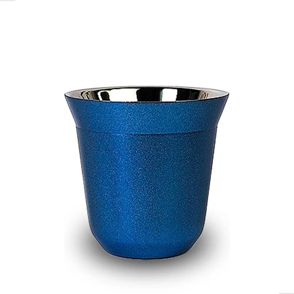 2X Xícara 80Ml Café Espresso Pixie Inox Parede Dupla Térmico
