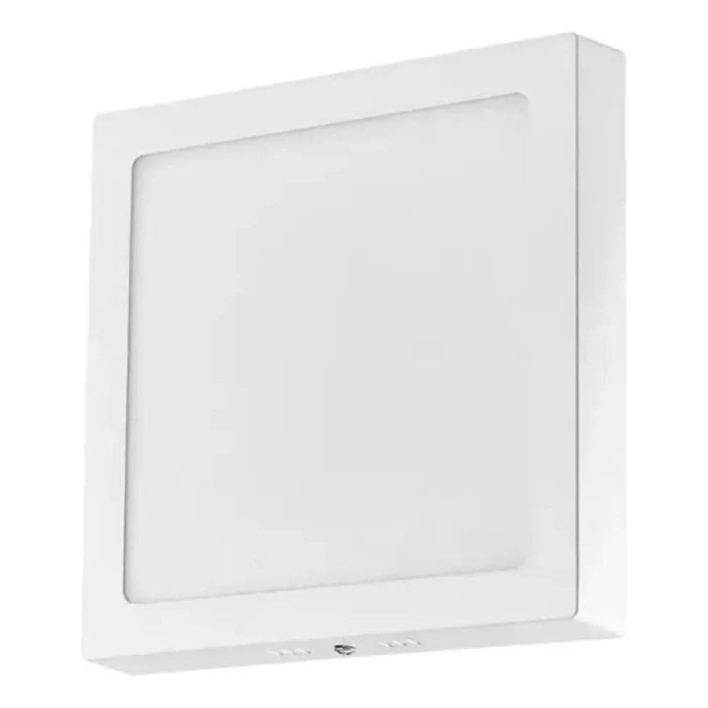 2X Painel Plafon Led 24W Quadrado Sobrepor Bco Frio 30X30 Av