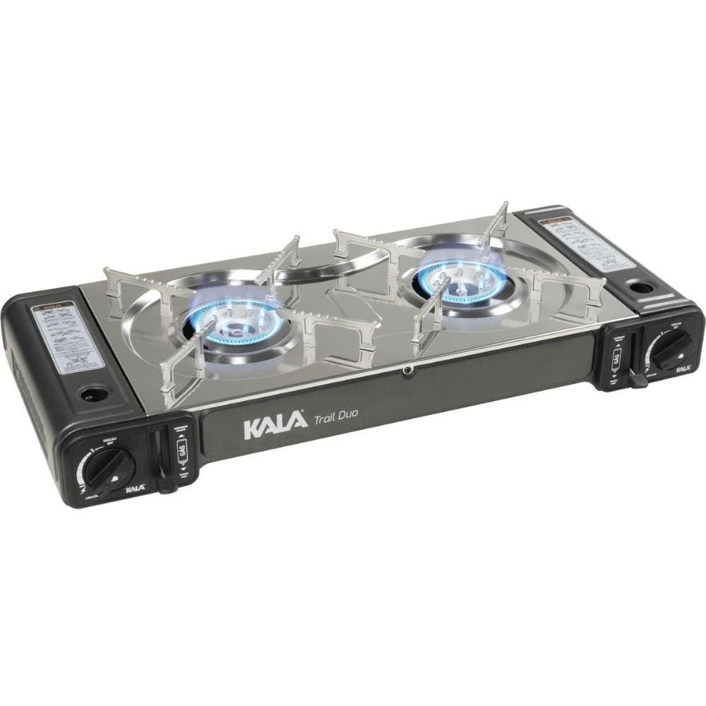 Fogareiro Portátil a Gás 2.3 kW Duas Bocas Acendimento Automático Trail Duo KALA