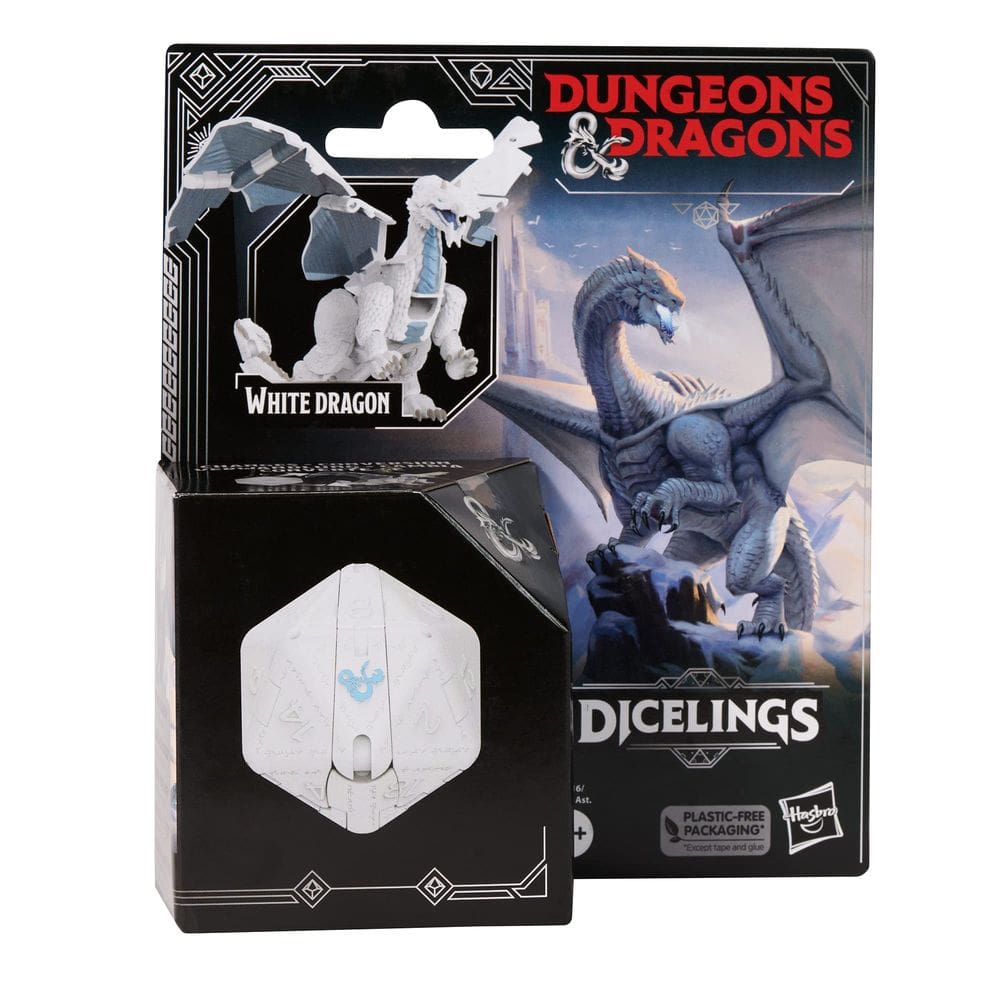 Figuras de ação Dungeons & Dragons Dicelings White Dragon