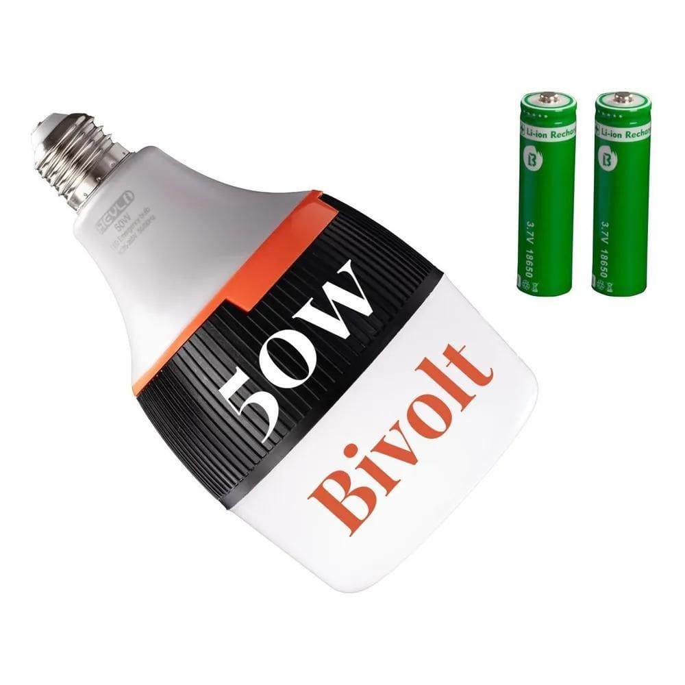 2X Lâmpada De Emergencia Fica Ligada Após Faltar Energia 6H