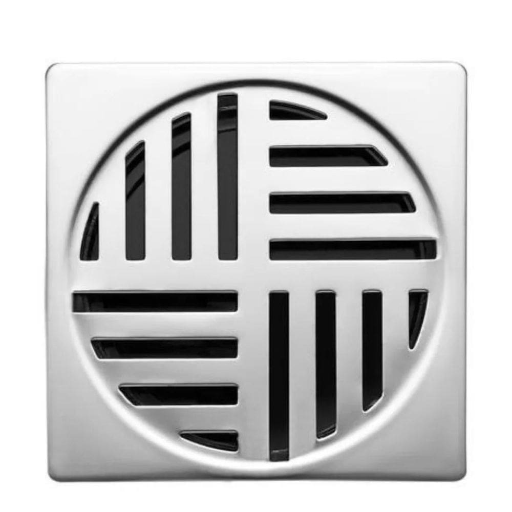 2X Grelha Inox Para Ralo Automático Quadrada 10Cm Lorenzetti