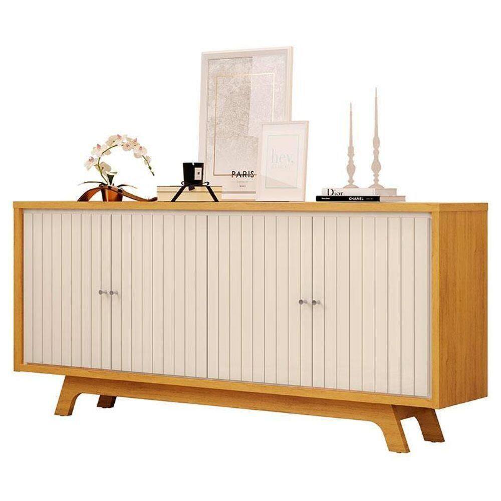 Aparador Para Sala Buffet Mercuri Cedro Off White – Dj Móveis