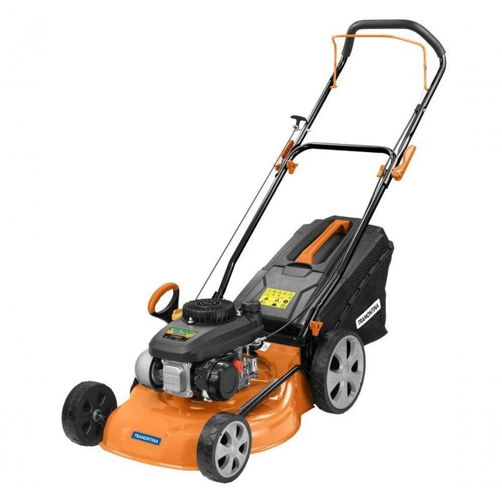 Cortador De Grama A Gasolina Tramontina Cc46m Motor 141cc Em Metal Com Recolhedor Rígido