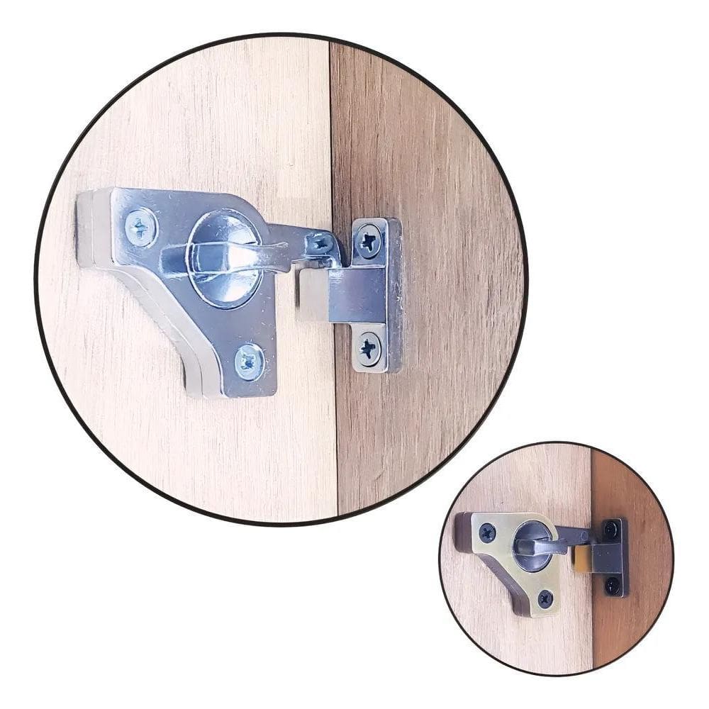 2X Trinco Inteligente Reversivel Porta Correr Abrir Madeira