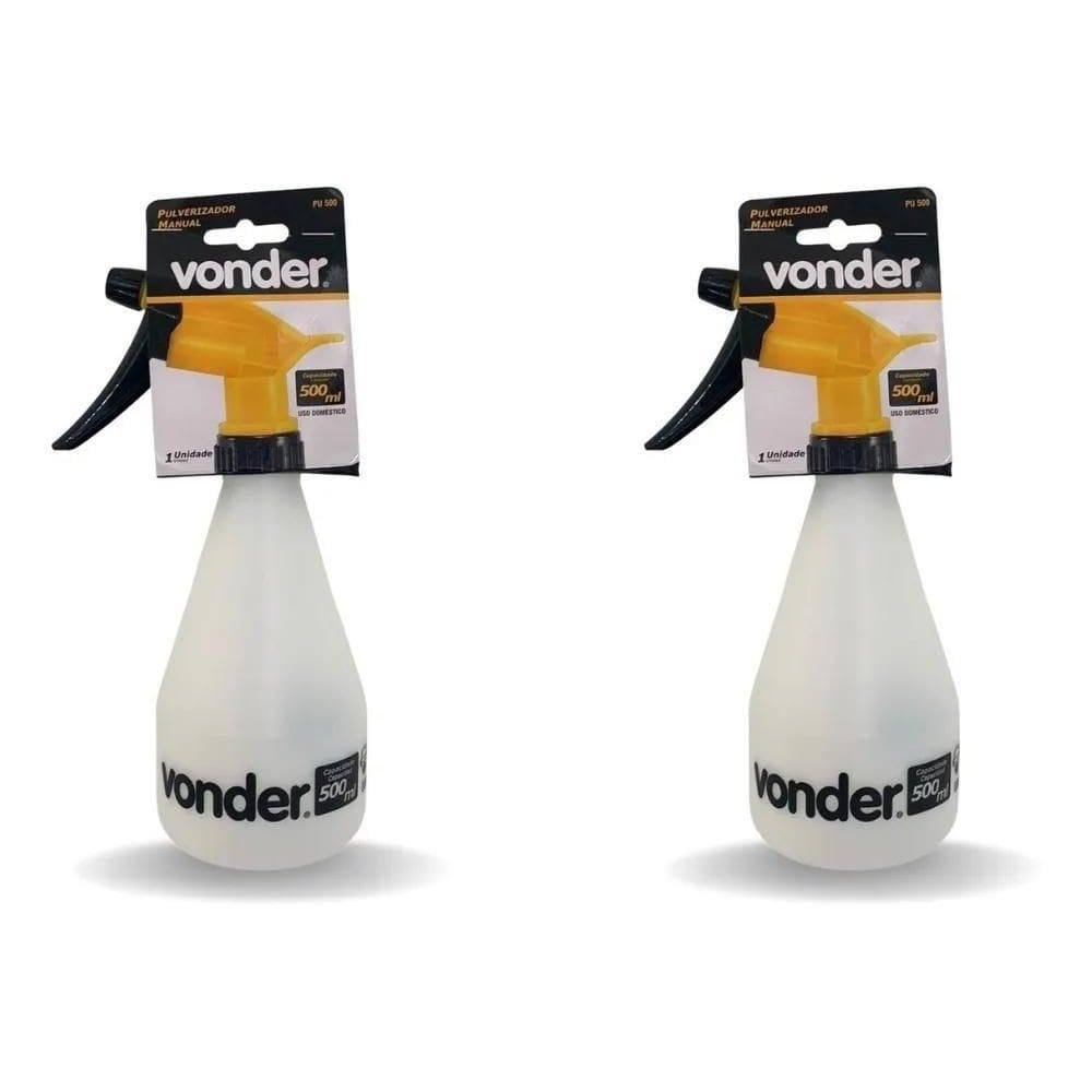 2X Kit 2 Borrifador Pequeno500Ml Vonder Salão Beleza Jardina
