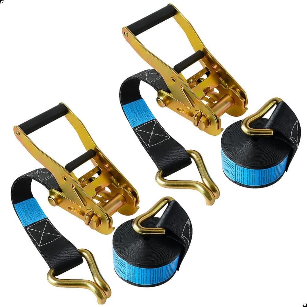 2X Kit 2 Cinta Catraca Para Amarração Gancho J 3 Toneladas 9