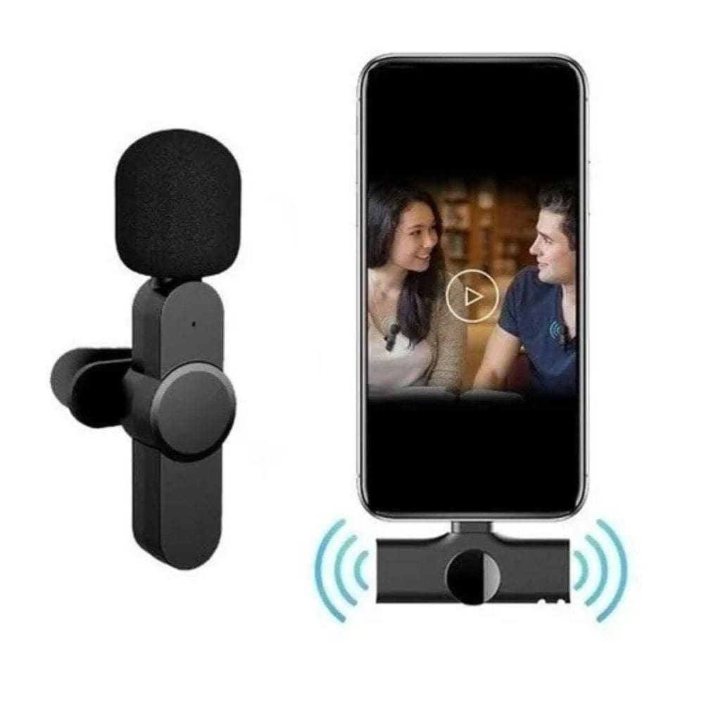 Microfone De Lapela Lightning Duplo Para