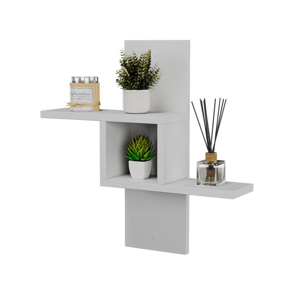 Nicho Decorativo Cross Branco para Banheiro Lavabo