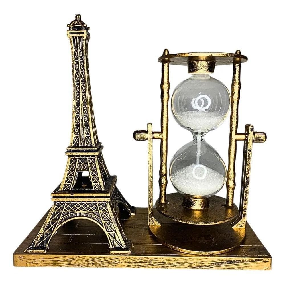 Ampulheta Torre Eiffell Decoração Mini Ampulheta 30 Segundos