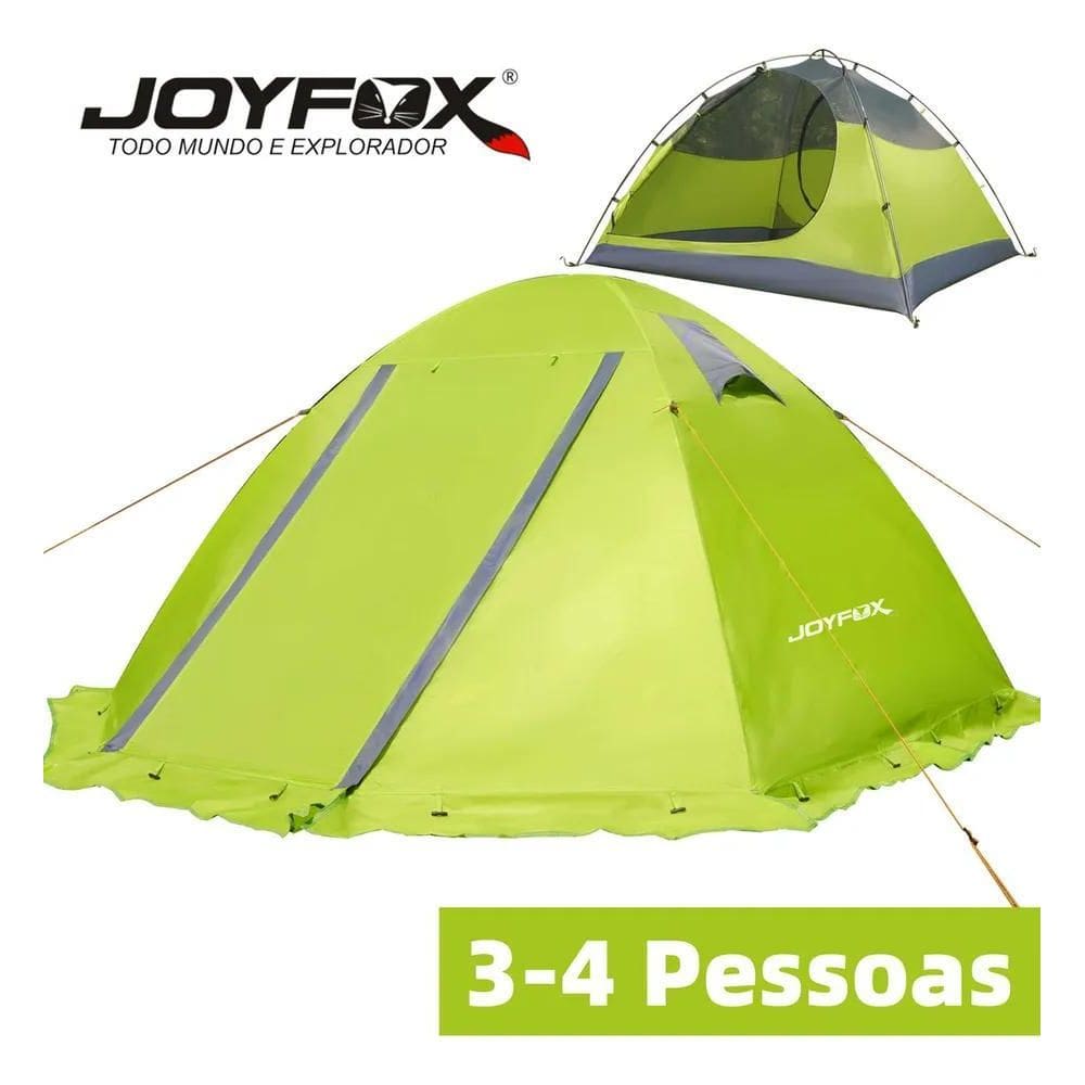 2X Barraca Camping 3/4 Pessoas Joyfox 3500Mm Impermeavel Pro