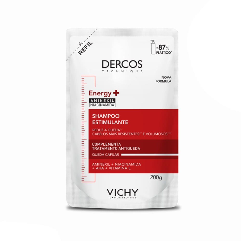 Shampoo Dercos Energy+ Vichy Refil 200g