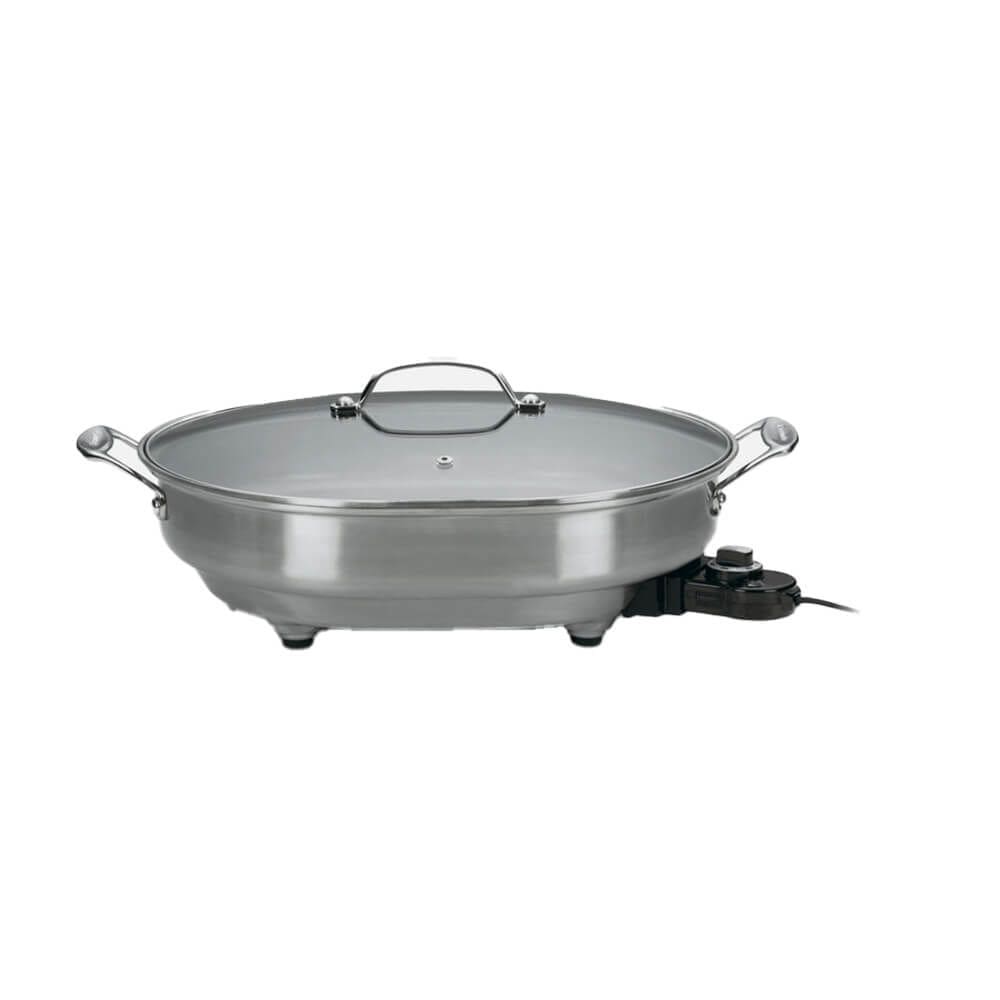 Frigideira elétrica Cuisinart de aço inoxidável de 5,5 litros
