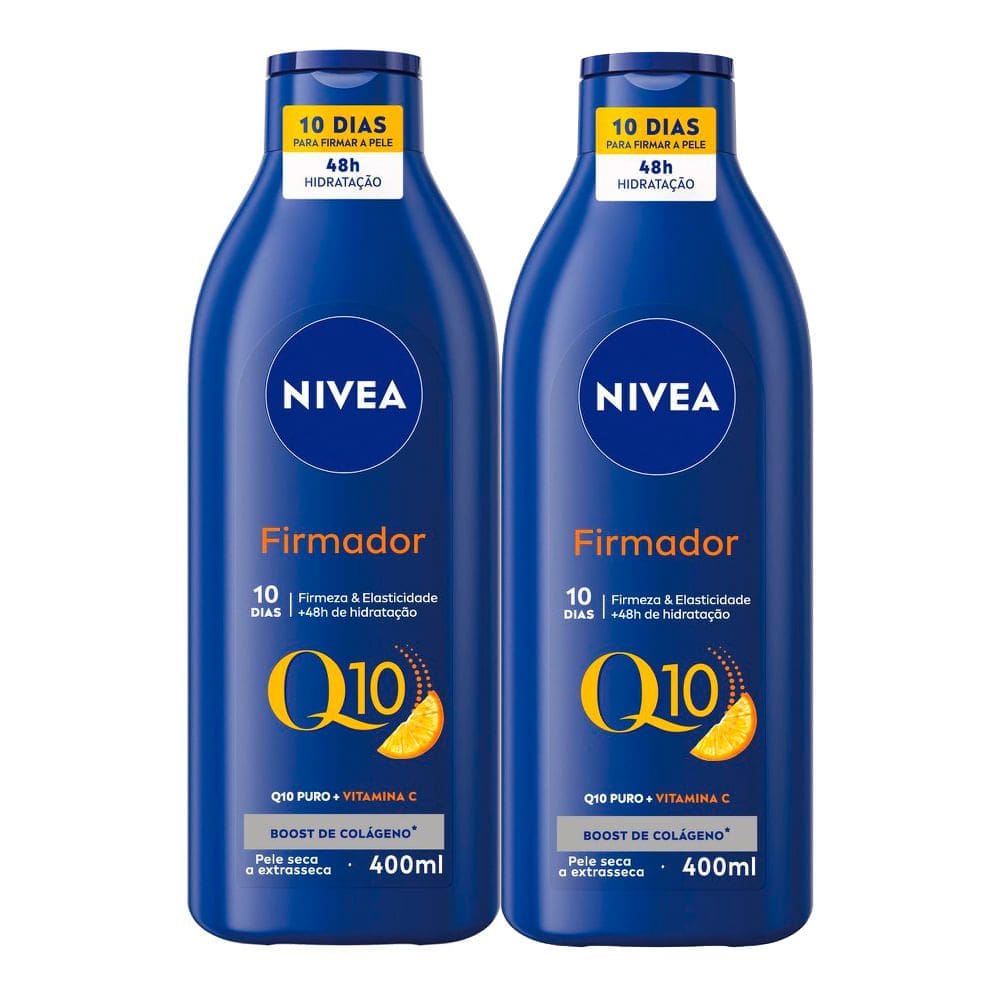 Kit 2 Loção Hidratante Nivea Firmador Q10 + Vitamina C Pele Seca a Extrasseca 400ml