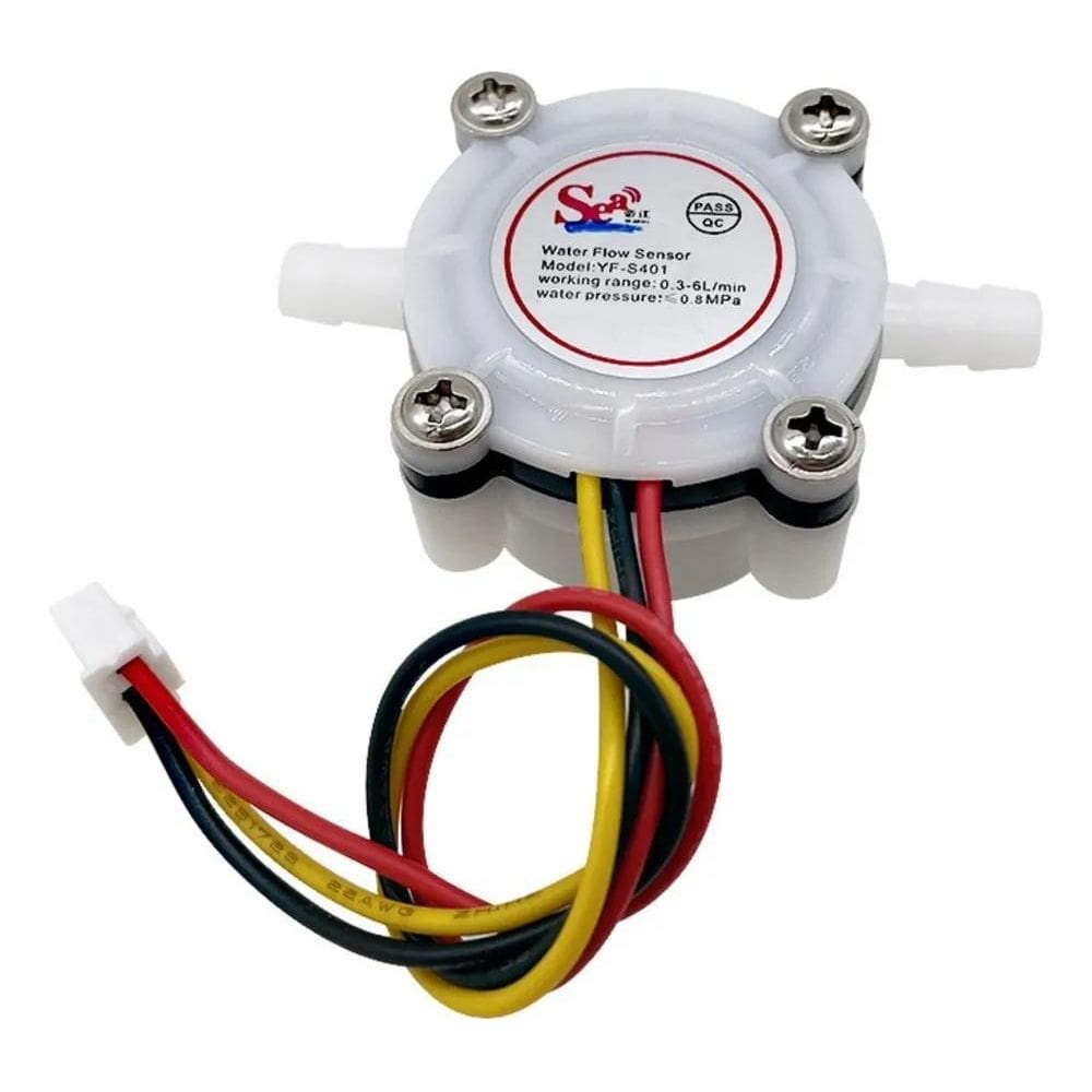 2X Sensor De Fluxo Vazão De Água Yf-S401 0,3-6 L/Min