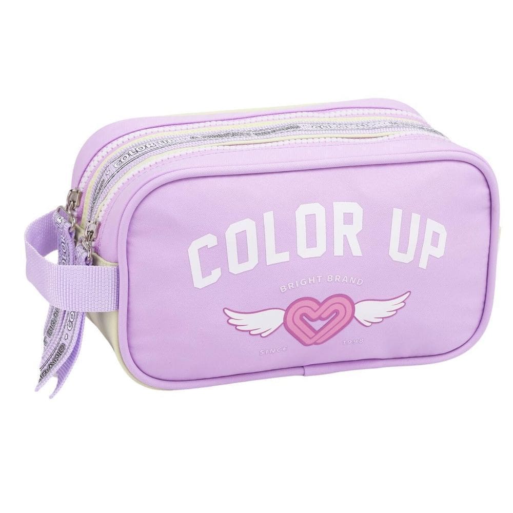 Estojo Duplo Color Up Feminino Juvenil Infantil Escolar