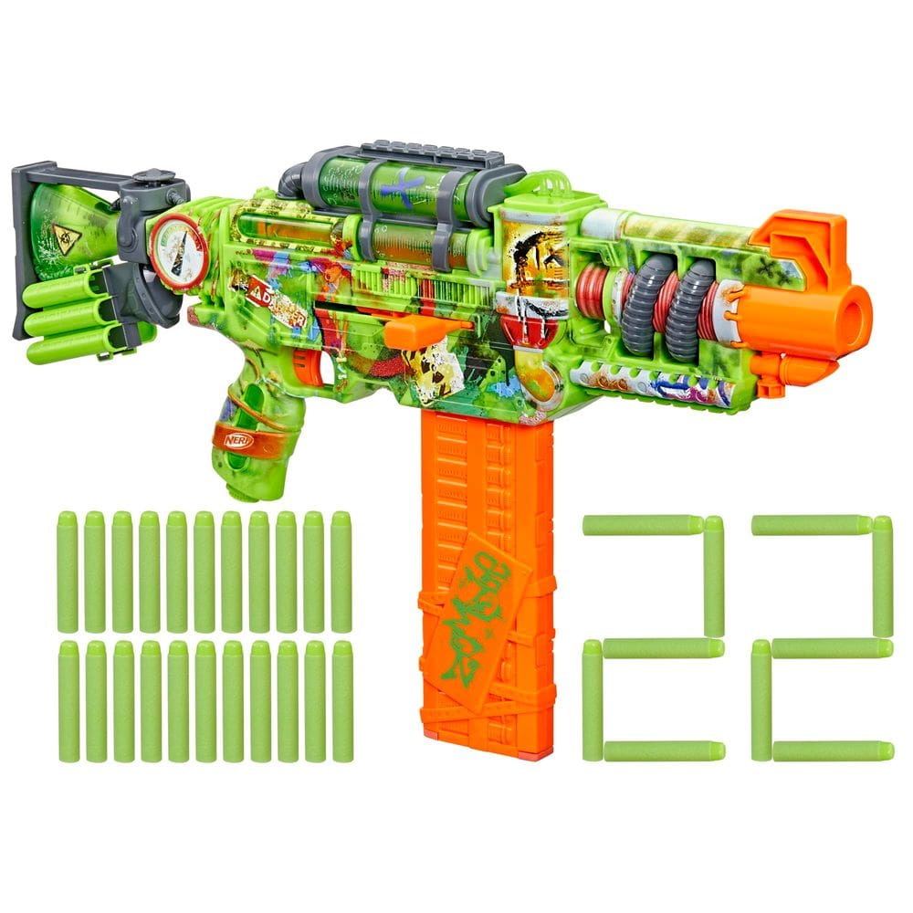 Dart Blaster Nerf Zombie Corrupter com 22 dardos Nerf Elite