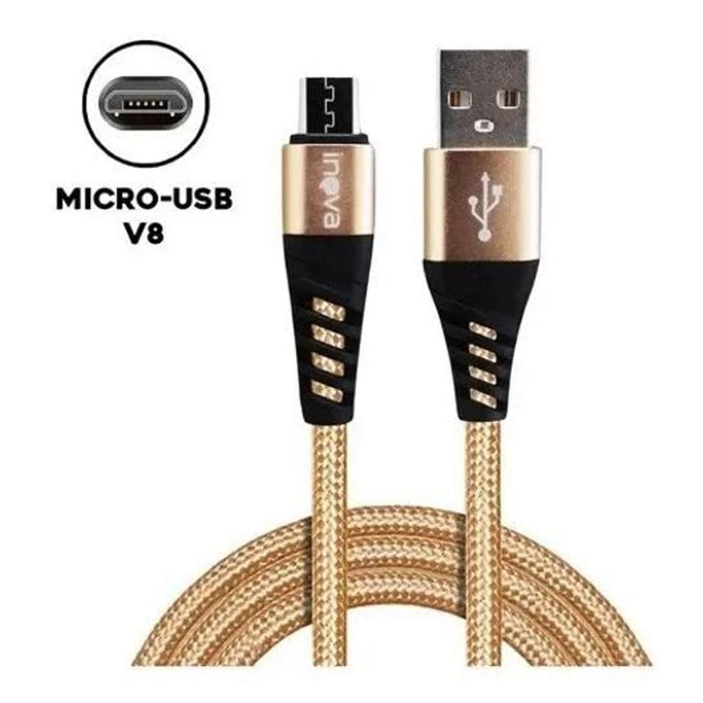 2X Cabo Carregador Mini Usb V8 Android Turbo Reforçado 2 Met