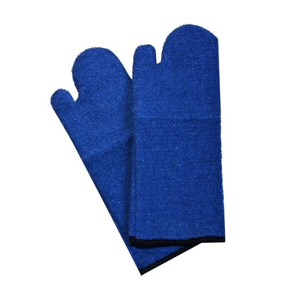 2X Luva De Alta Temperatura Grafatex Modelo Dois Dedo 35 Cm