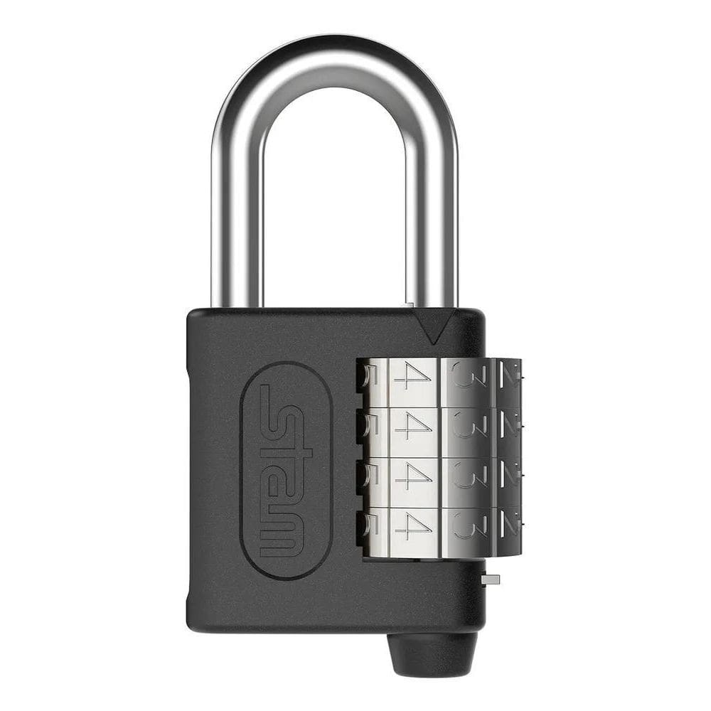 2X Cadeado De 40Mm Com Segredo Sem Chave Preto Fosco - Stam