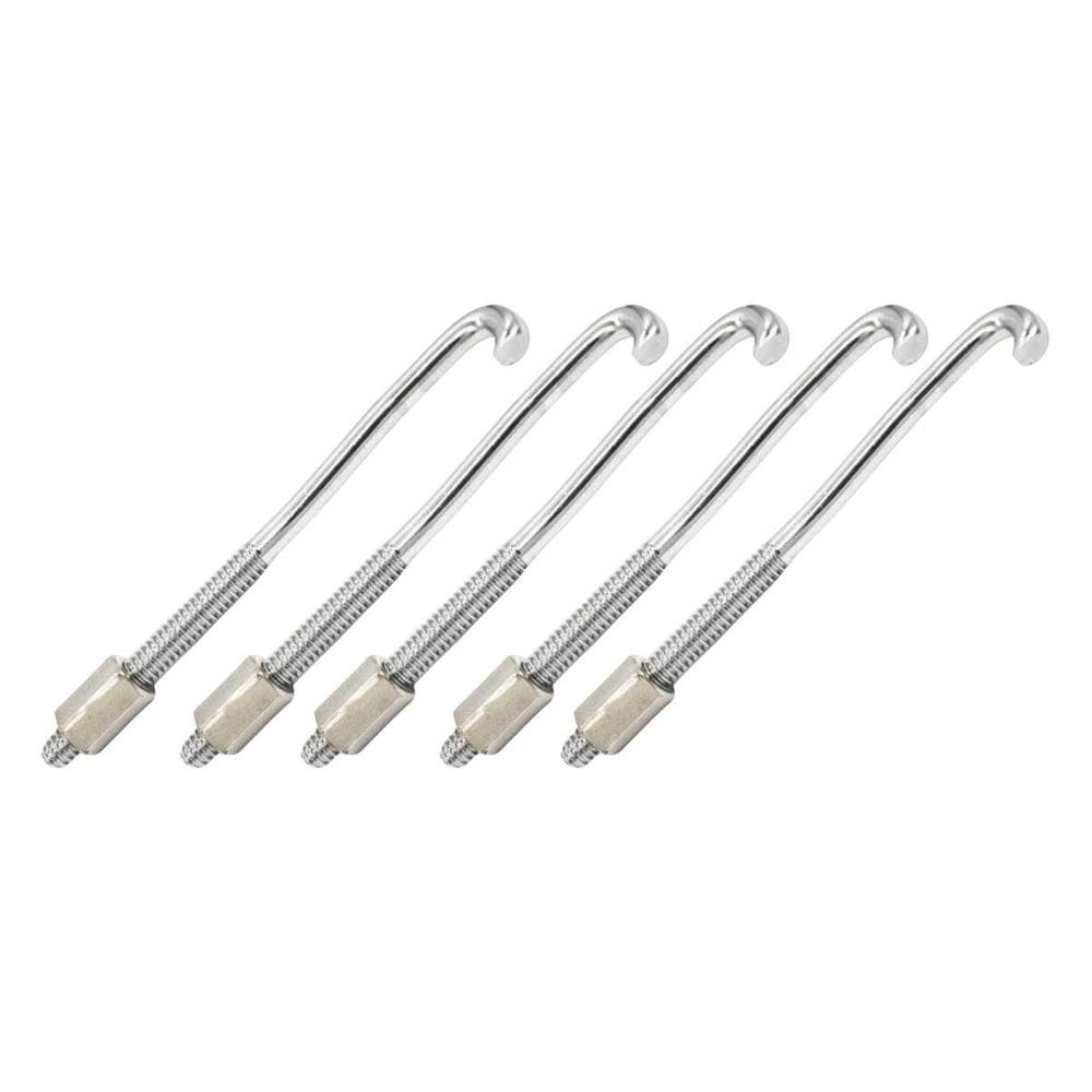 Kit 5 Garra Afinação Percussão 10Cm Cromo Com Porca Torelli