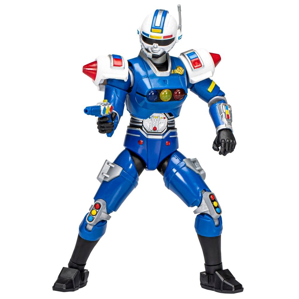 Boneco de ação Power Rangers Lightning Turbo Blue Senturion